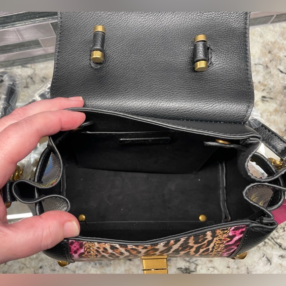 New Betsey Johnson Floral and Leopard Print Purse - Picture 9 of 12